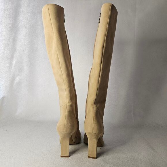 VINCE CAMUTO Sz 6 Leather Tan oatmeal Knee High "KALINDER" NWT tortilla - Picture 3 of 5